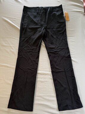 Color Swatch Women’s Black Dress Pants Lightweight Front Pockets 1X New With Tag